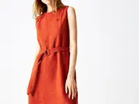 Женское платье lacoste без рукавов с круглым вырезом