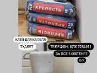 Б/унитаз и клей для кафеля