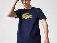 Мужская футболка lacoste  с принтом
