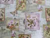 Красивая скатерть клеенка в стиле винтаж поле бабочки, качество, фотография 10