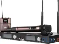 Радиосистема [t-521ut] itc, uhf двухканальная радиосистема с петличным и ручным микрофонами.