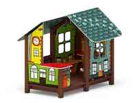 Домик с часами(коты) мф 10.01.09-03