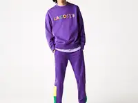 Мужские фирменные флисовые брюки lacoste для бега