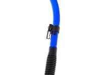 Трубка marlin flash (прямая гофра) black/blue