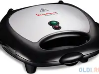 Сэндвичница moulinex break time sw611812 серебристый чёрный