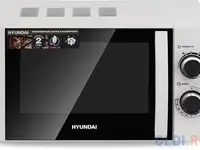 Микроволновая печь hyundai hym-m2043 20л. 700вт белый/черный