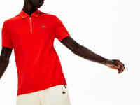 Мужское поло lacoste motion на молнии