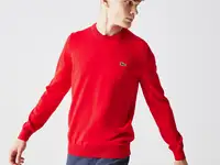 Мужской свитер lacoste crew neck из органического хлопка