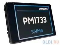 Ssd накопитель samsung pm1733 1.92 tb pci-e 4.0 х4 mzwlr1t9hbjr-00007