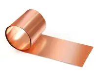 Медная фольга 0.1 мкм, B 20-600 мм, Марка: М1; М1т; М2т...