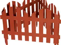 Забор декоративный "романтика", 28 х 300 см, терракот, россия// palisad