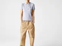 Женское поло lacoste slim fit из эластичного хлопка