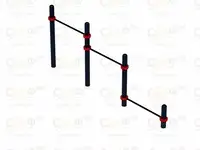 Воркаут  07 (89)  | перекладины для отжимания тройные