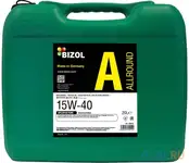 86012 bizol мин. мот.масло allround 15w-40 cf-4/sj (20л)