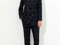 Брюки классические в клетку vassa&co