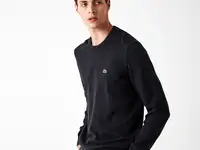 Мужской свитер lacoste с круглым вырезом из органического хлопка