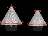 Алмазные фрезы-KATANA Diamond Mill Conical Type, фотография 2