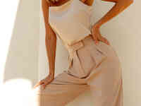 Шелковый топ в базовом оттенке