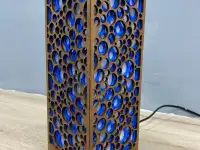 Голубой Интерьерный светильник-ночник, фотография 5