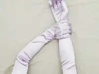 Перчатки атласные длинные в Алматы. В наличии. Доставка, фотография 7