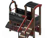 Мф 10.03.05-10 паровозик (мини черный)