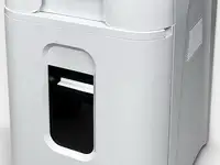 Шредер heleos ап37-5 белый/белый с автоподачей (секр.p-5) фрагменты 220лист. 37лтр. скрепки