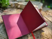 Гримуар из кожи на заказ, кожаная книга желаний, блокнот ручной работы, фотография 3