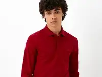 Мужское поло lacoste с длинными рукавами