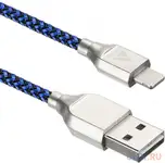 Кабель lightning 1м acd acd-u927-p5l круглый черный/синий