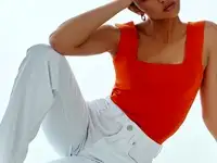 Летний трикотажный топ