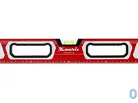 Уровень алюминиевый, магнит., фрезерованный, 3 глазка (1 зеркал.), 2 комп. рукоятки,