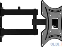 Кронштейн для телевизора buro fl3s черный 20"-48" макс.15кг настенный поворотно-выдвижной 