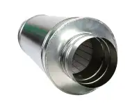 Шумоглушитель круглый Размер: 100х100х600 мм; 125х900х900 мм; 160х1000х1200 мм