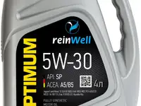 4953 reinwell моторное масло 5w-30 api sp, acea a5/b5 (4л)