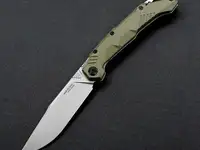 Складной нож fat dragon 15, сталь cpm-s35vn, рукоять g10, зеленый