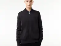 Мужской шерстяной кардиган lacoste classic fit на молнии