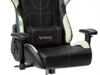 Кресло игровое zombie viking 5 aero white черный/белый