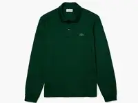 Мужское поло lacoste l.12.21 classic fit с длинным рукавом