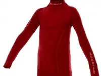 Термокофта brubeck active wool junior bordeaux, фотография 11
