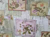 Красивая скатерть клеенка в стиле винтаж поле бабочки, качество, фотография 2