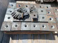 Закладные детали, анкерные болты, пластины с отверстиями раскрой металла, фотография 7