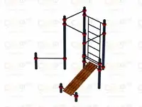 Воркаут  17 (108) | шведская стенка, скамья для пресса, турники,