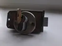 Продам замок накладной с вертушкой бу, фотография 2