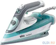 Утюг braun si 5017gr 2700вт белый голубой