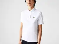 Женская рубашка-поло lacoste regular fit из органического хлопка
