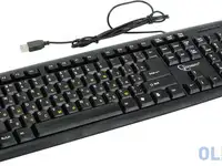 Клавиатура проводная gembird kb-8320u-ru lat-bl usb черный