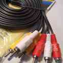 Кабель шнур три 3 тюльпана 3 RCA M/M, 3 метра для DVD ДВД аудио и тд
