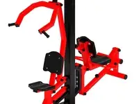 Тяга верхняя+флекс (красный) - уличный тренажер - ст 021-11, фотография 2