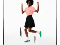 Женское поло lacoste x peanuts