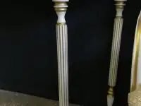 Продам новый шикарный туалетный столик российского производства,из МДФ и элементы массива березы,в крашении Б.Э+золочени, фотография 5